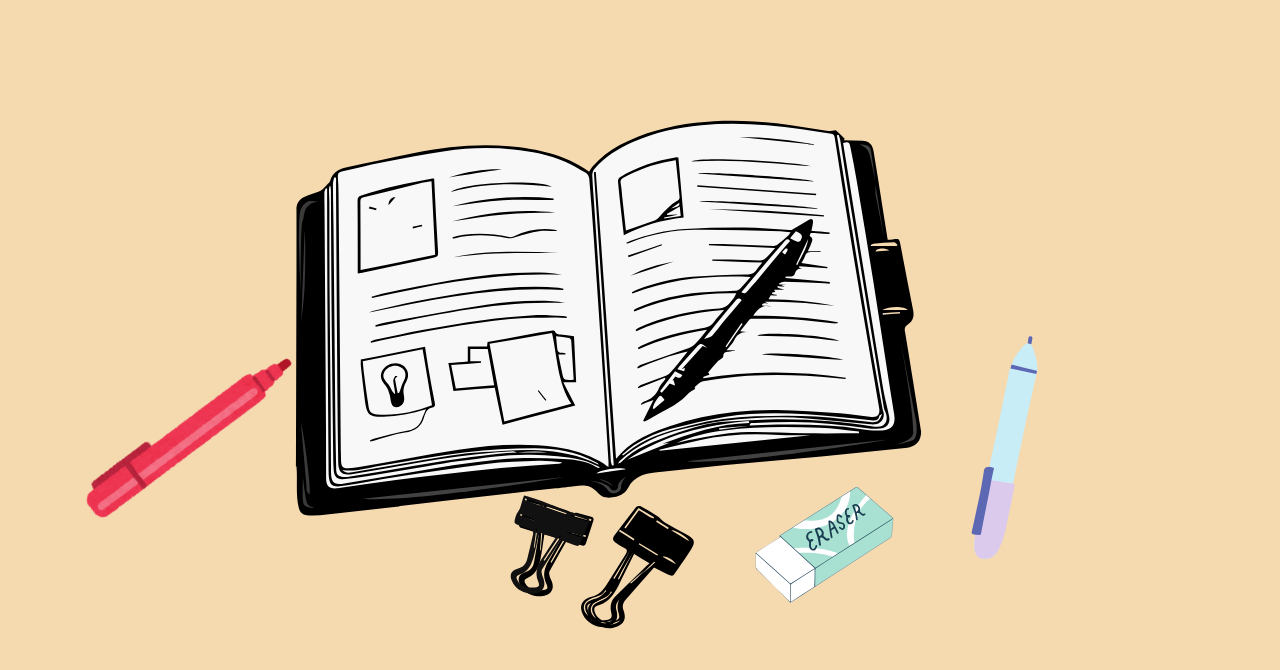 ケアマネの勉強を意味するイラスト。